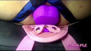 Jane, as always, mercilessly Mark's giant ass hole. From a different angle, see this beautiful rainbow toy, in a delicious anal strapon. Comment on our videos. 2025 April scouple.