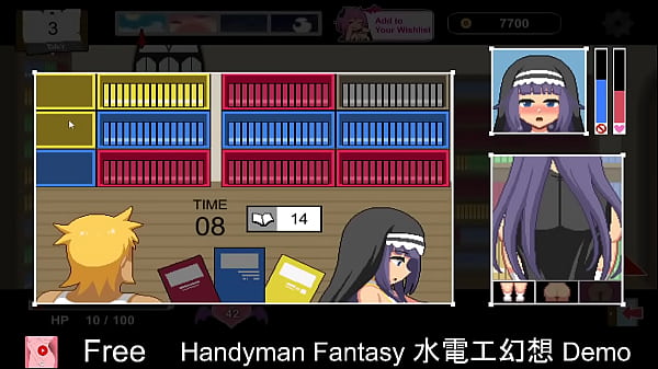 Handyman Fantasy (Free Steam Demo Game) Sexual Content, Nudity, Simulation, 2D