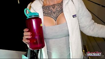 Parker Tattooed Brunette Sloppy BJ Rimjob Dildo Ride Passionate Heat!