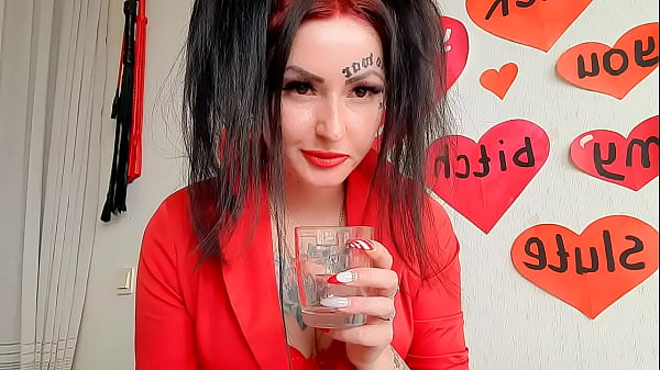 Dominatrix Nika seisually chews fruit and spits it into your glass. Bon appetit!