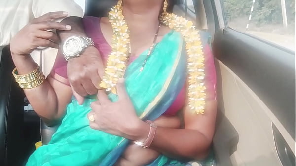 Indian car sex.housewife with husbend's father long drive for fucking. Telugu dirty talks.