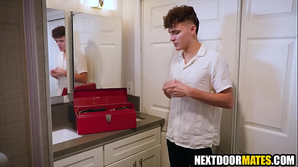 Gay sex with handyman